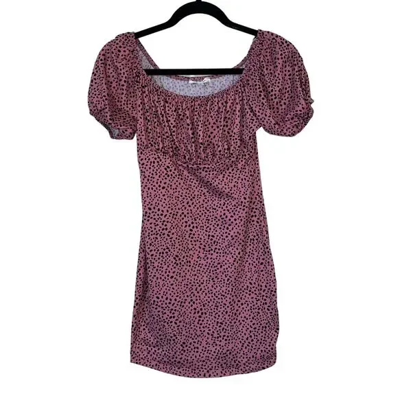 PINK Victoria's Secret | Dresses | Persaya Womens Sz S Vintage Y2k 200s Dress  Pink Black Animal Print | Poshmark